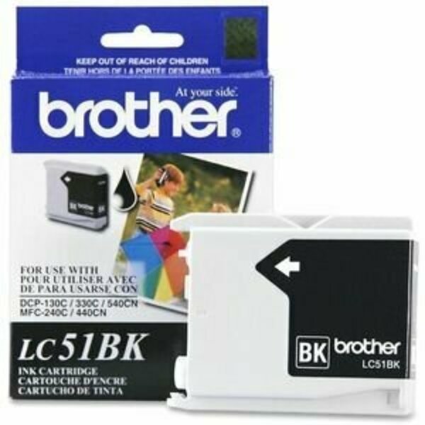 Brother International Blk Ink MFC240c 440cn 665cw LC51BK